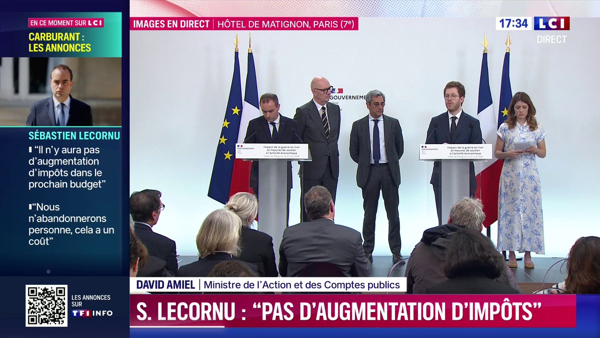 🔴 "Nous allons aujourd'hui apporter un soutien à hauteur d'1 milliard 200 millions d'euros pour les travailleurs et les entreprises (...) 710 millions d'euros d'aide nouvelle", détaille David Amiel