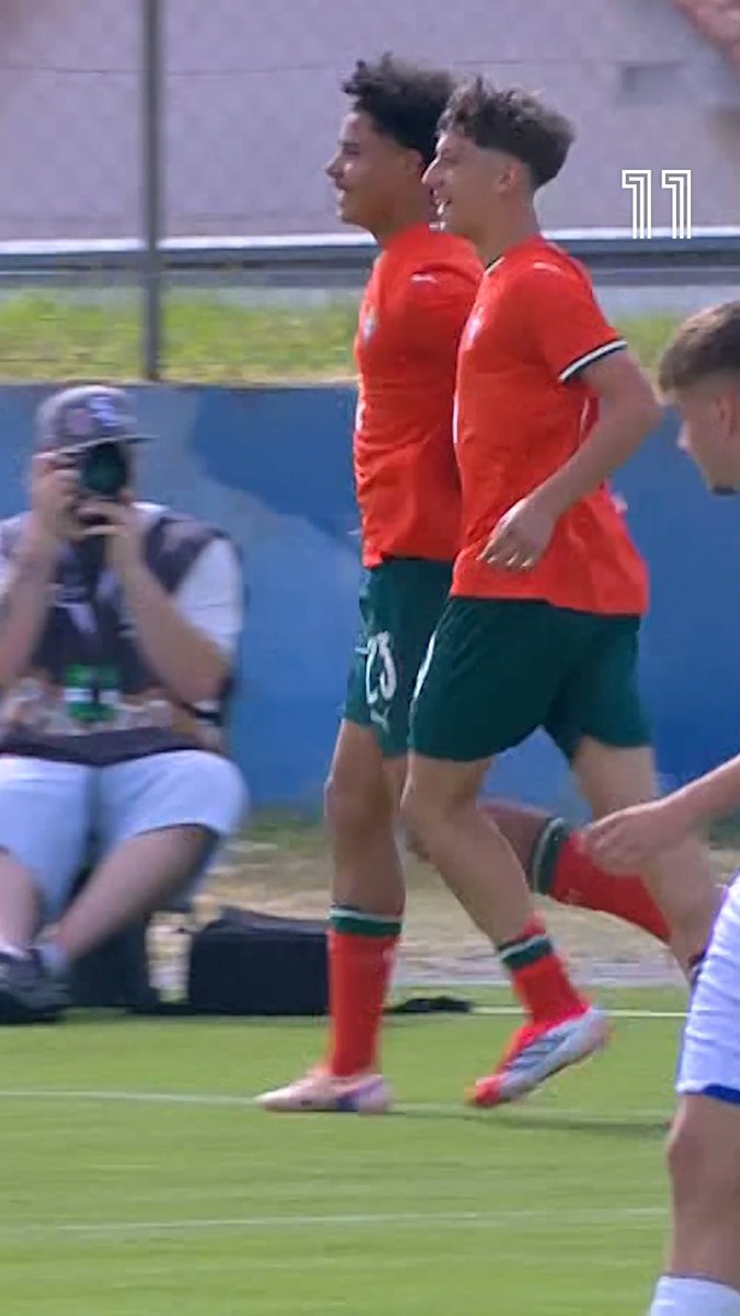 ESTÁ NO 𝘼𝘿𝙉 🧬 Cristiano Jr. está com as lições em dia e faz o primeiro para Portugal de cabeça 🫡📖 #Canal11 #FutebolEmPortuguês