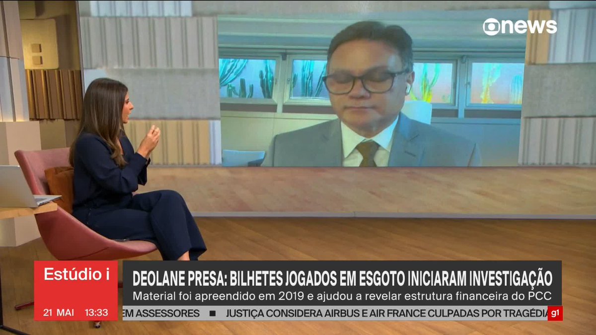 Bilhetes jogados em esgoto iniciaram investigação sobre PCC que levou à prisão de Deolane Bezerra nesta quinta (21). Promotor de Justiça do GAECO-SP, Lincoln Gakiya detalha. ➡️ Assista à #GloboNews: #Estúdioi