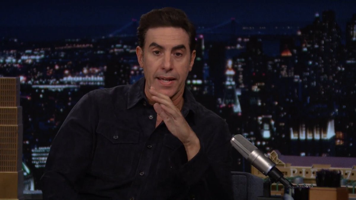 .Sacha Baron Cohen got mistaken for Jacob Elordi at a Gracie Abrams concert 😭 #FallonTonight