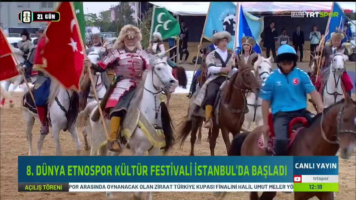 🐎 8. Dünya Etnospor Kültür Festivali'nde 1. gün sona erdi. 🎙 Yasin Dallı Etnospor