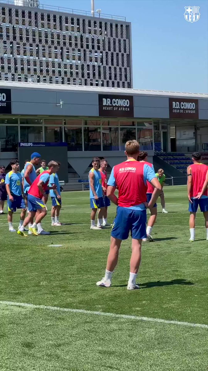 El show de Dani Olmo en el entrenamiento de hoy 🤤🍿