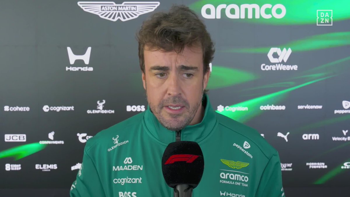 🗣️ Fernando Alonso: 🪫 "El motor aquí cuenta mucho, es mucha recta y energía" 🌧️ "El domingo, si llueve, tendremos la oportunidad de ver donde estamos" 📺 DAZN