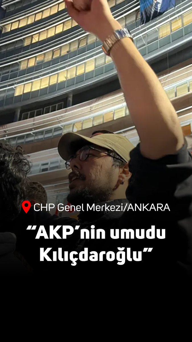 "Biz buradayız, cesaretleri varsa gelsinler" 🔴CHP Genel Merkezi önünde ve genel merkez içerisindeki bekleyiş devam ediyor. Toplanan kalabalık "AKP'nin umudu Kılıçdaroğlu" diyerek mutlak butlan kararına tepki gösteriyor