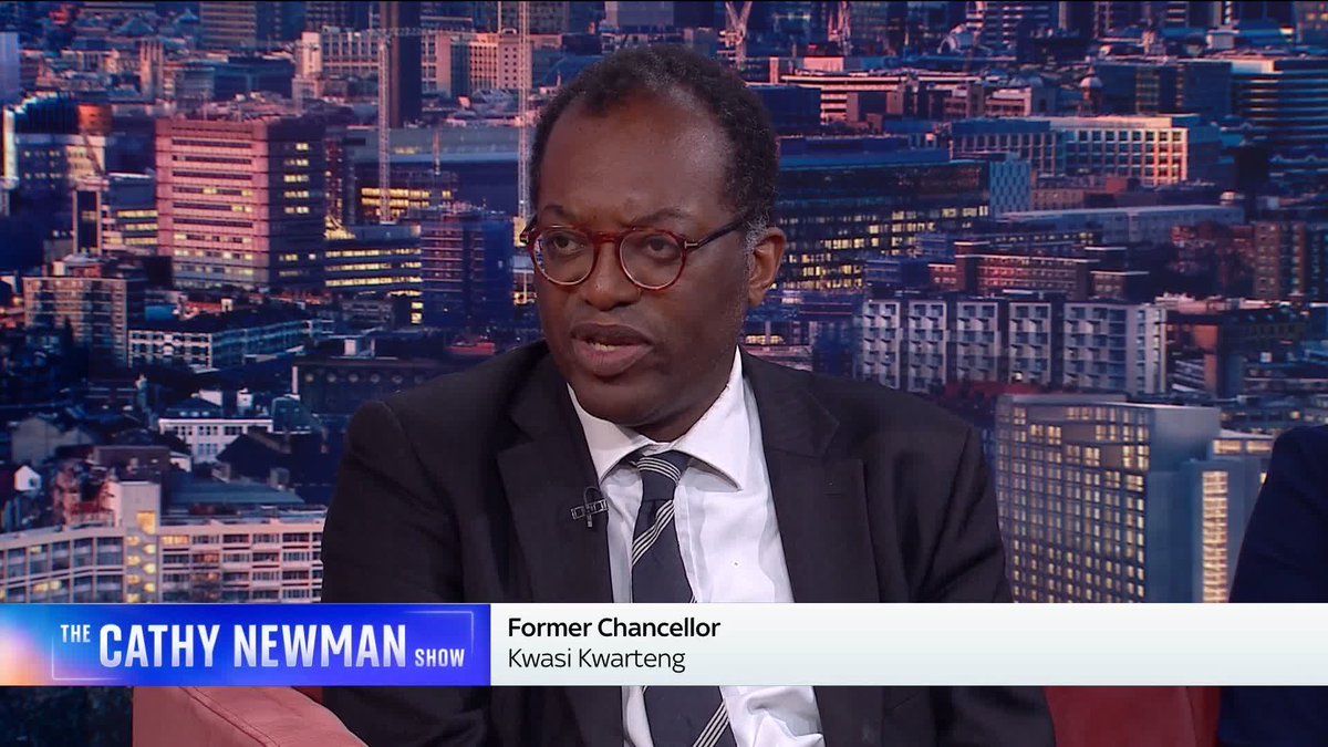 "That's a pretty easy question." Former chancellor Kwasi Kwarteng tells @CathyNewman he was 'surprised' Rachel Reeves failed to say she backed the PM when she was asked in a Sky News interview. Read more: 📺 Sky 501, Virgin 602, Freeview 233 &amp; YouTube