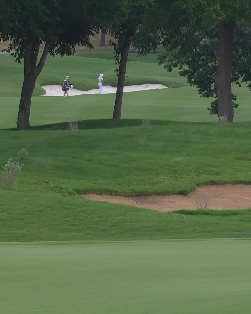 Peekaboo 🫣 Ryo Hisatsune eagles from the non-visible side of the bunker THE CJ CUP Byron Nelson.