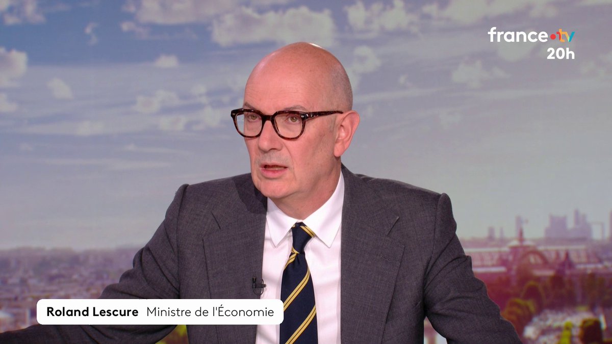 🔴🗣️"Les prophètes du malheur, moi j'en ai un peu marre", Roland Lescure, ministre de l'Économie répond à Michel-Édouard Leclerc qui estimait une inflation de 3 à 4%. "Aujourd'hui les faits, c'est que l'inflation est à 2,2%. #JT20h