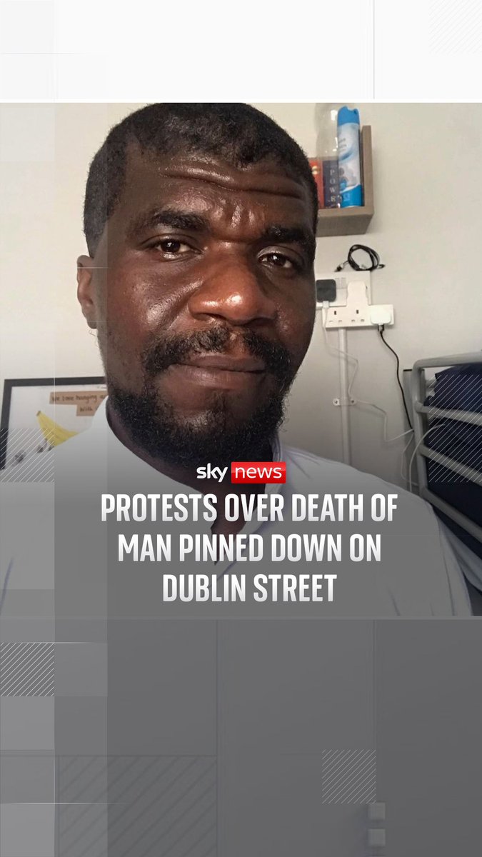 Ireland correspondent Stephen Murphy speaks to protesters looking for answers after Yves Sakila, a Congolese man who moved to Ireland more than 20 years ago, died after being pinned down by security staff over an alleged shoplifting incident.