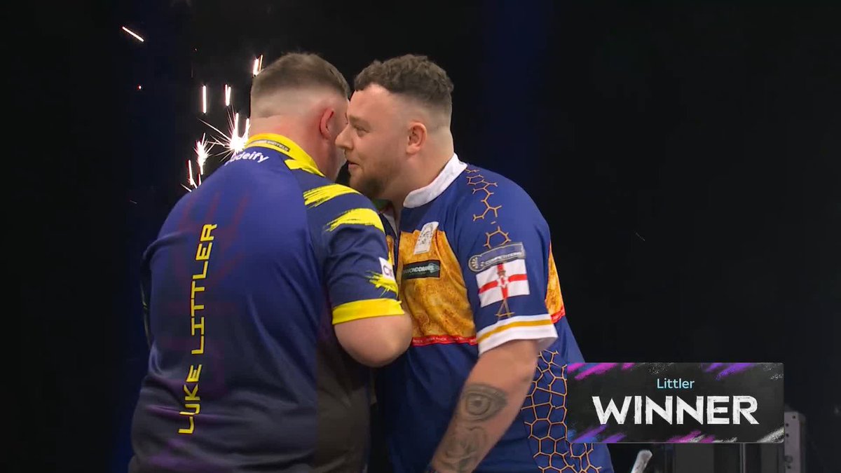 LITTLER OFF THE HOOK! 🪝 With both playing blowing hot and cold for eleven legs, it's Luke Littler who wins a bizarre contest against Josh Rock - remaining in the hunt for a record seventh nightly win! 📲 #PLDarts