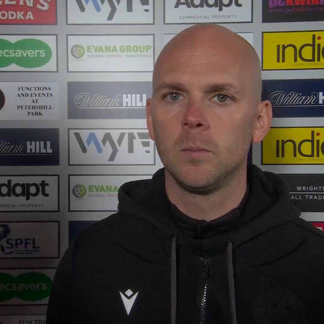 🗣️ "Our second-half performance needs to be better" 🗣️ "We have one home game to secure our future" St Mirren interim manager Craig McLeish speaks following their draw at Partick Thistle in the play-off first leg ⤵️