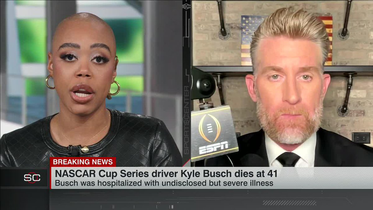 "His legacy is a titan of the NASCAR world and of the auto racing world in general." Marty Smith on Kyle Busch's life and legacy.