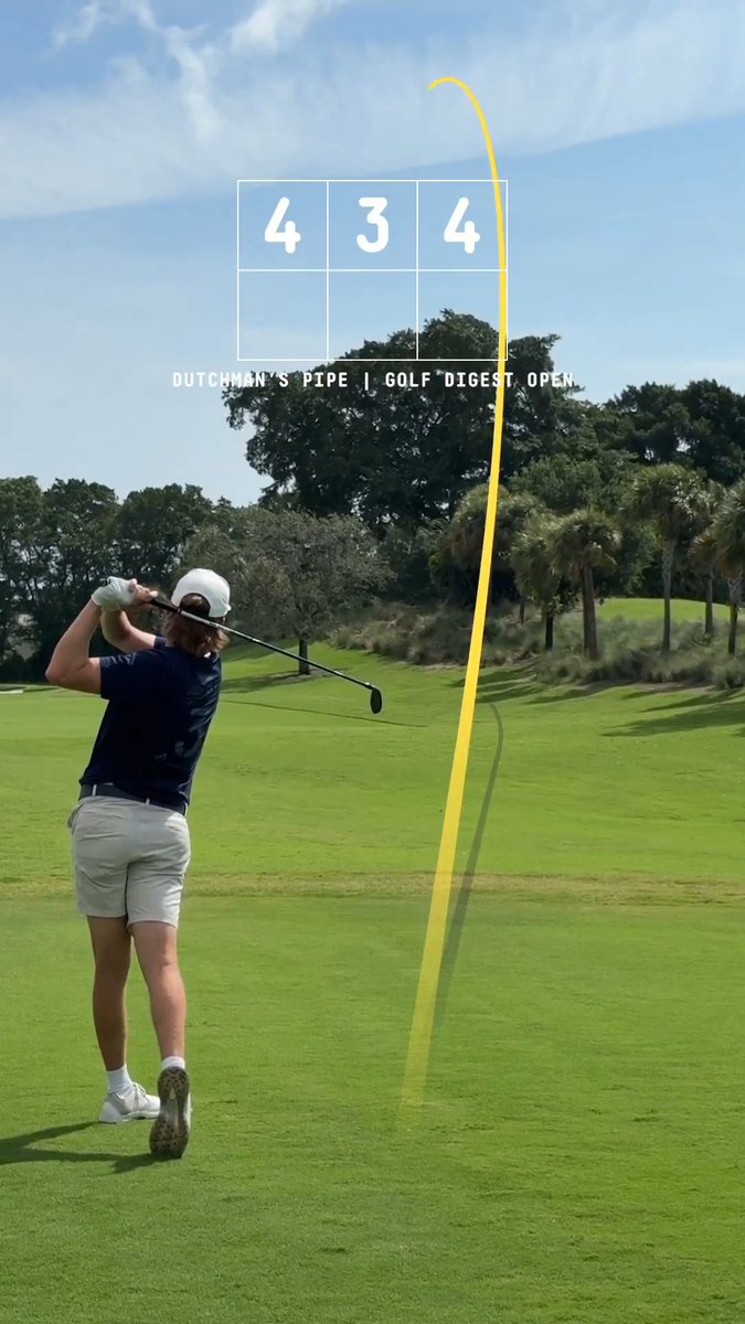 Play three holes at Dutchman's Pipe during the Golf Digest Open. 🔥