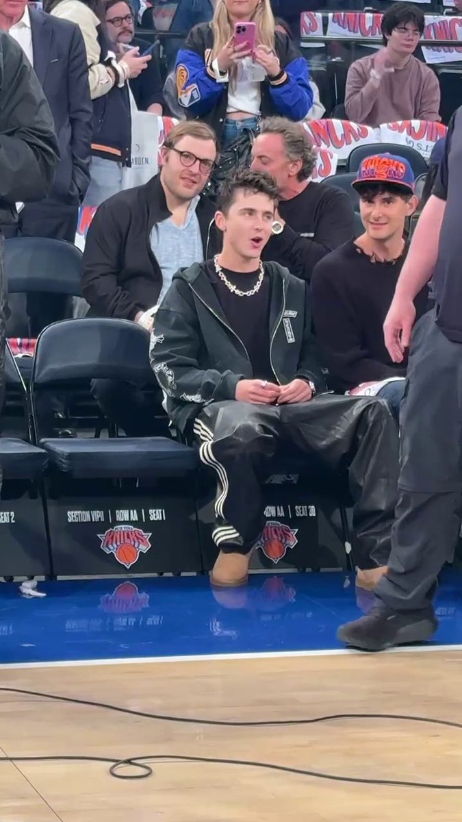 Timmy vibing courtside ahead of ECF Game 2 🔥 Cavs-Knicks starts NOW on ESPN and the ESPN App!