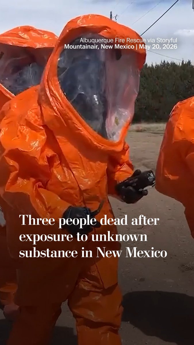 Three people are dead after being found unresponsive in a New Mexico home and more than a dozen first responders had to be assessed for possible exposure to an unidentified substance after being called for a suspected drug overdose, authorities said. Read more: