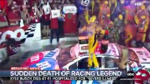 Two-time NASCAR champion and legendary driver Kyle Busch has died at age 41. His family announced he had been hospitalized after experiencing a severe illness. Trevor Ault reports.