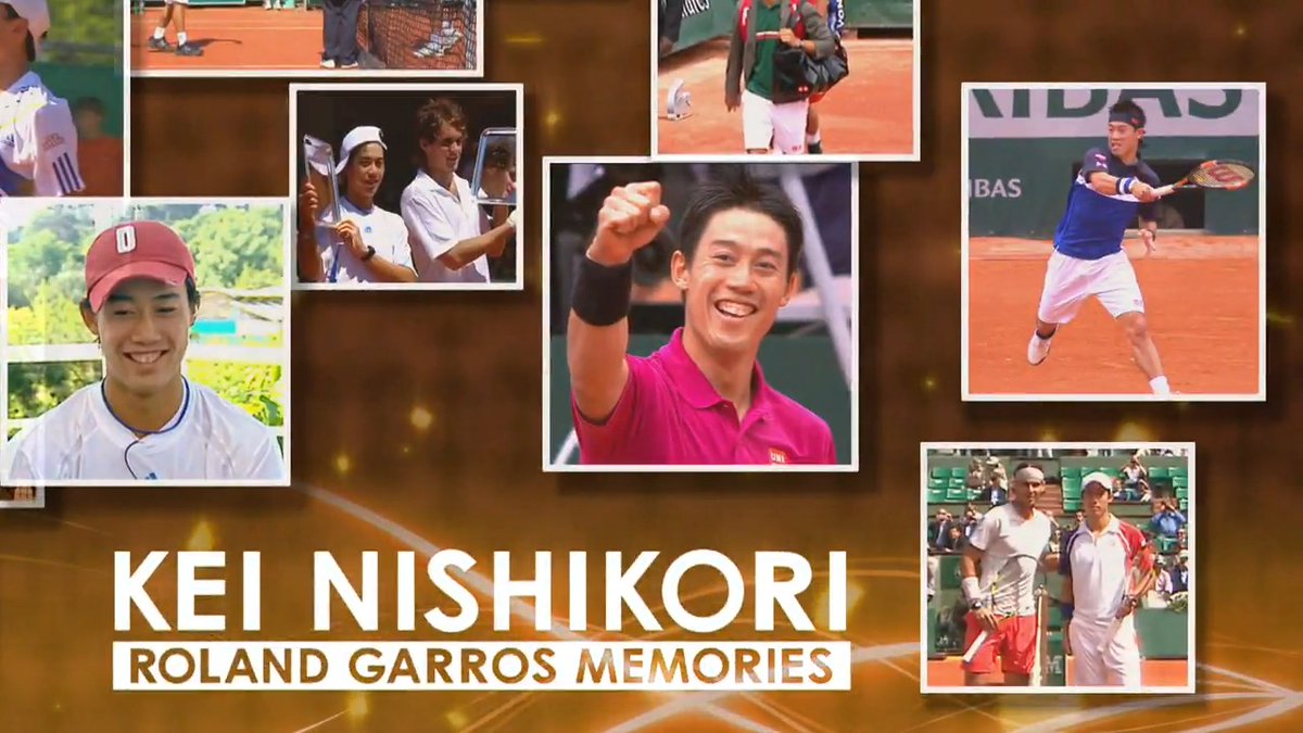 【#錦織圭 × ローランギャロス🇫🇷】 今季限りでの引退を発表した錦織圭選手の 全仏における美しい記憶をお届けするスペシャル企画💐 📌memories① '06 ジュニアダブルスで日本男子初優勝の快挙🥇 世界への偉大なるチャレンジの扉が開いた瞬間です! #WOWOWで全仏オープン #RolandGarros