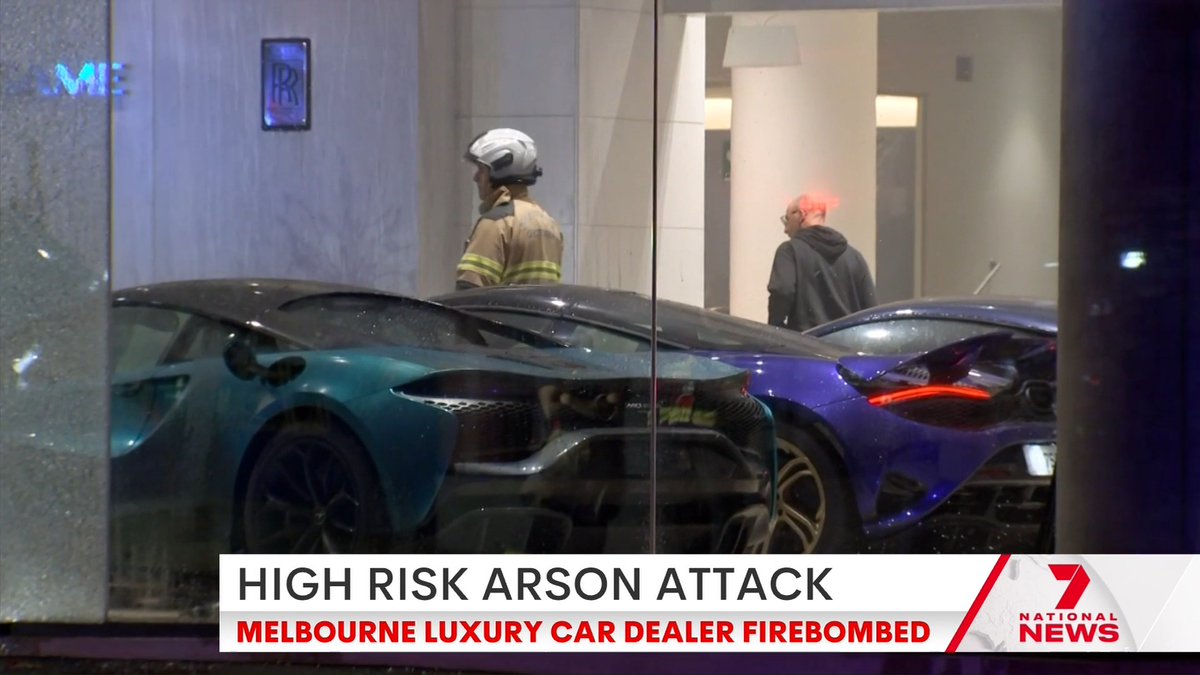 Reckless firebombers have targeted a Melbourne car dealership overnight, putting lives at risk with people inside the building. Jordy Wright has the details.