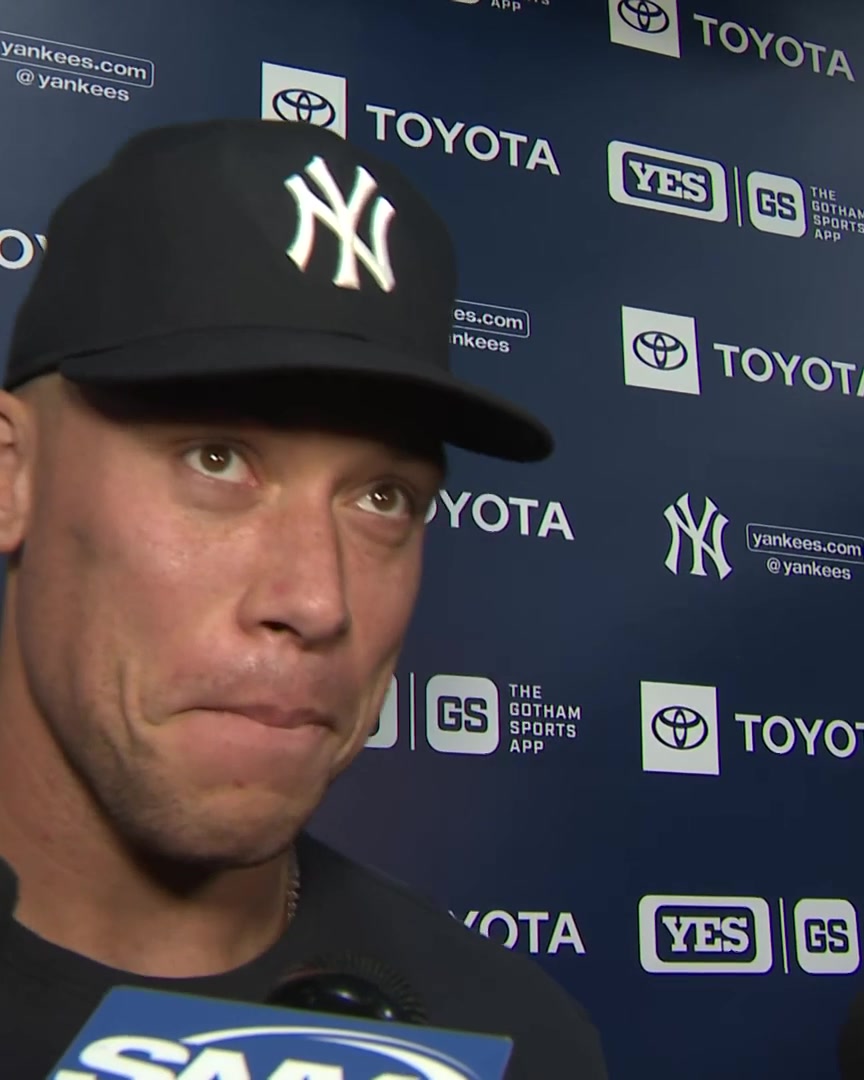 Aaron Judge on splitting a series with the Blue Jays "We've got some work to do. We don't like splitting a series, we'll take care of business the next one"