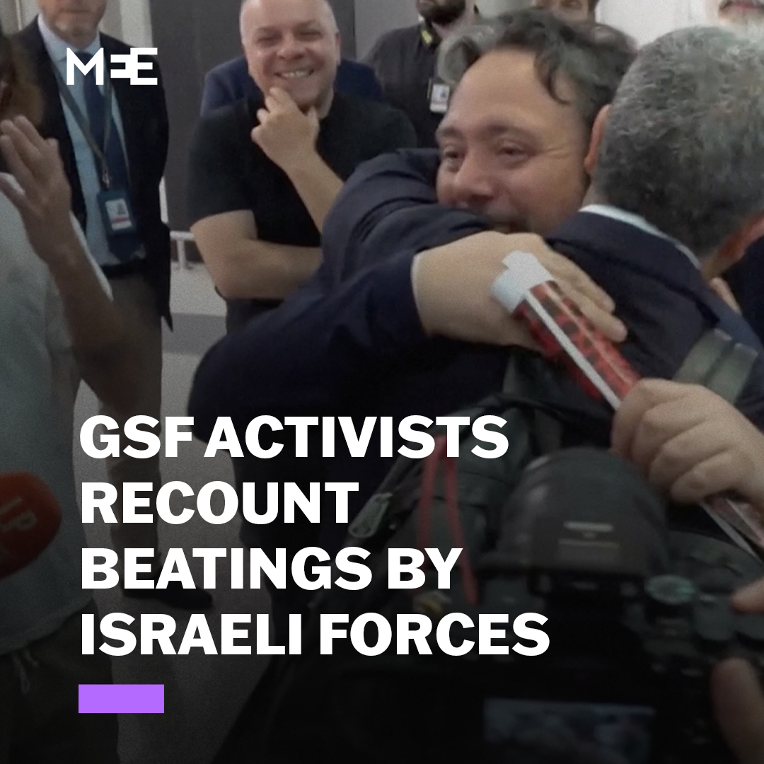 “They beat you up and say to you, ‘Welcome to Israel’.” Italian lawmaker Dario Carotenuto and journalist Alessandro Mantovani, both involved with the Global Sumud Flotilla, explained their violent treatment after being abducted by Israeli forces in international waters