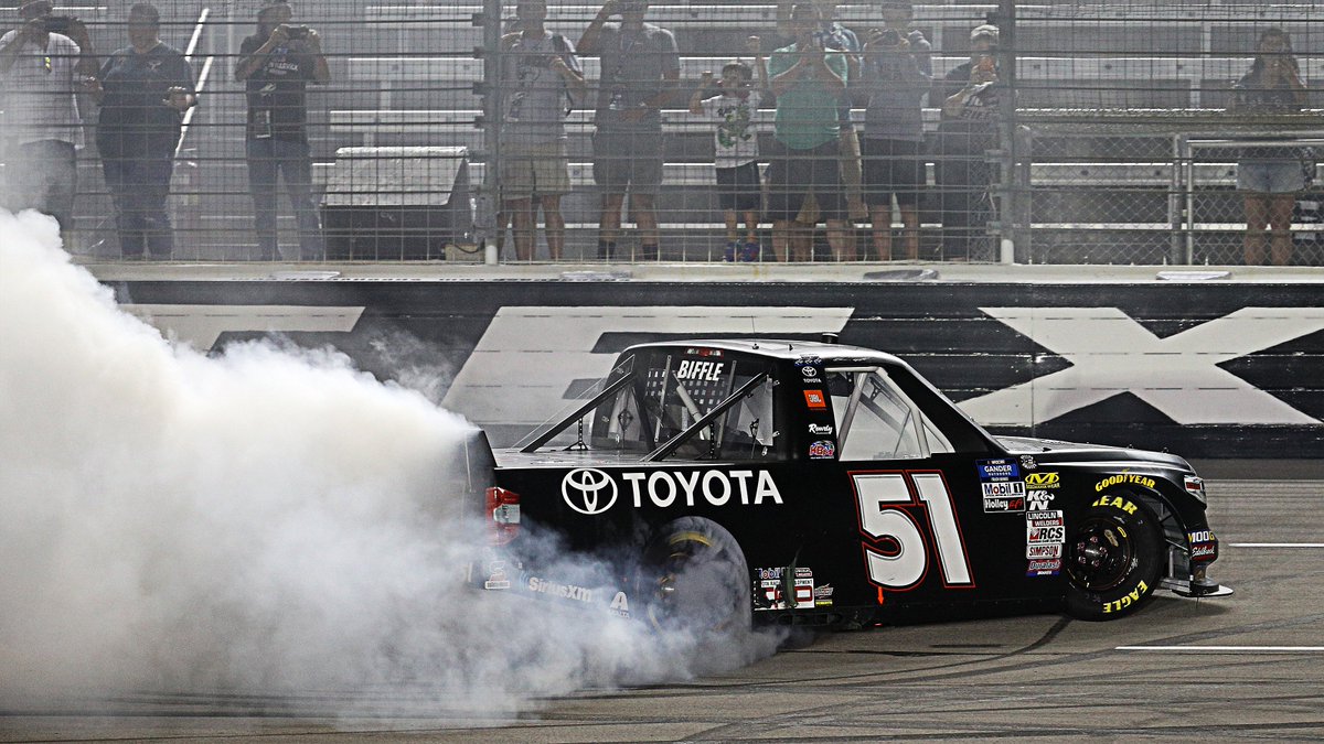 One of my favorite Kyle Busch Motorsports memories. Greg Biffle’s final win in NASCAR came with Kyle Busch Motorsports in the Truck Series race at Texas in 2019. We never would’ve gotten one more Biffle win if Busch didn’t offer him the No. 51 truck.