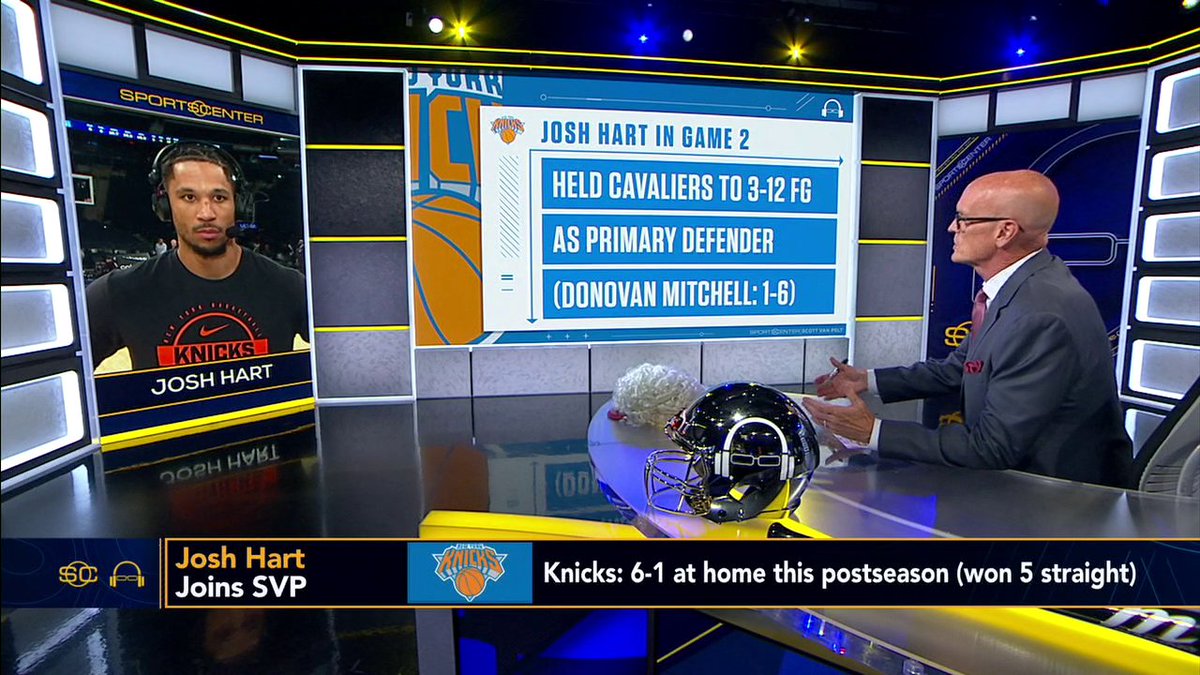 "Just keep working. Keep fighting and never be satisfied." Josh Hart shared with Scott Van Pelt the message the Knicks alumni have for the team this postseason 👏