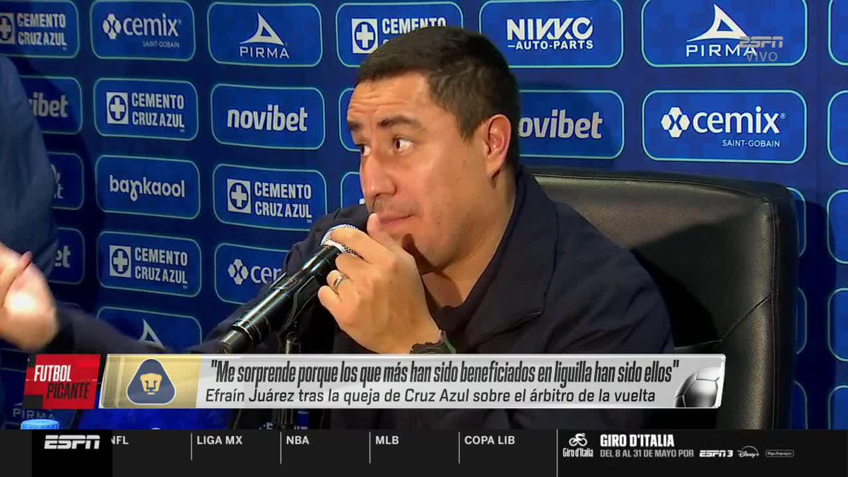 💥 "LOS QUE MÁS HAN SIDO BENEFICIADOS HAN SIDO ELLOS" 💥 Efraín Juárez CONTUNDENTE contra Cruz Azul y la queja sobre el arbitraje.