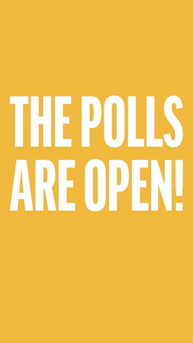 The polls are open! You have until 10pm to vote. All you need is a valid photo I.D, but bring your polling card if you have it. Vote Ray McAdam No.1
