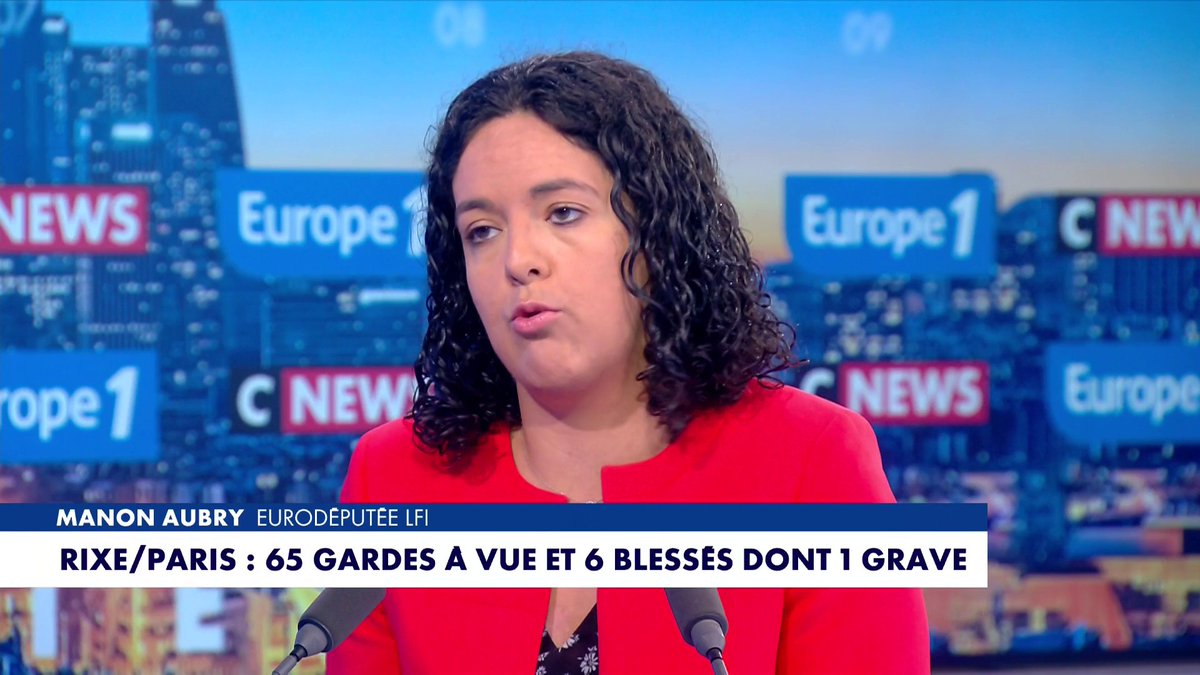 Manon Aubry : «Un groupe impliqué d'hooligans niçois (dans une rixe à Paris) est connu pour être proche de l'extrême-droite» #LaGrandeInterview Toute l'info est à retrouver sur