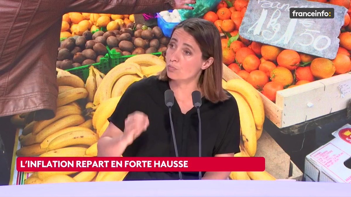 🔴 L'inflation repart en hausse ➡️ "Notre proposition, c'est d'indexer l'ensemble des salaires sur les prix et sur le SMIC : quand le SMIC augmente, tous les autres salaires suivent et augmentent aussi [...] ce qui fait que le pouvoir d'achat est protégé", dit Sophie Binet