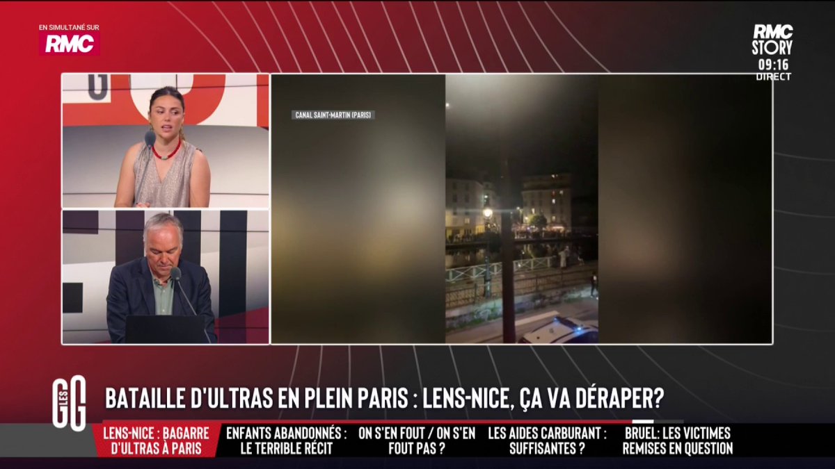 ⚽ Descente d'ultras niçois en plein Paris. 🚨 Gilles, commerçant, au 3216 : "Un vrai rendez-vous est prévu entre les ultras niçois et les ultras du PSG aujourd'hui. Des supporters de l'Inter et de Fribourg seront là pour soutenir les Niçois." #GGRMC