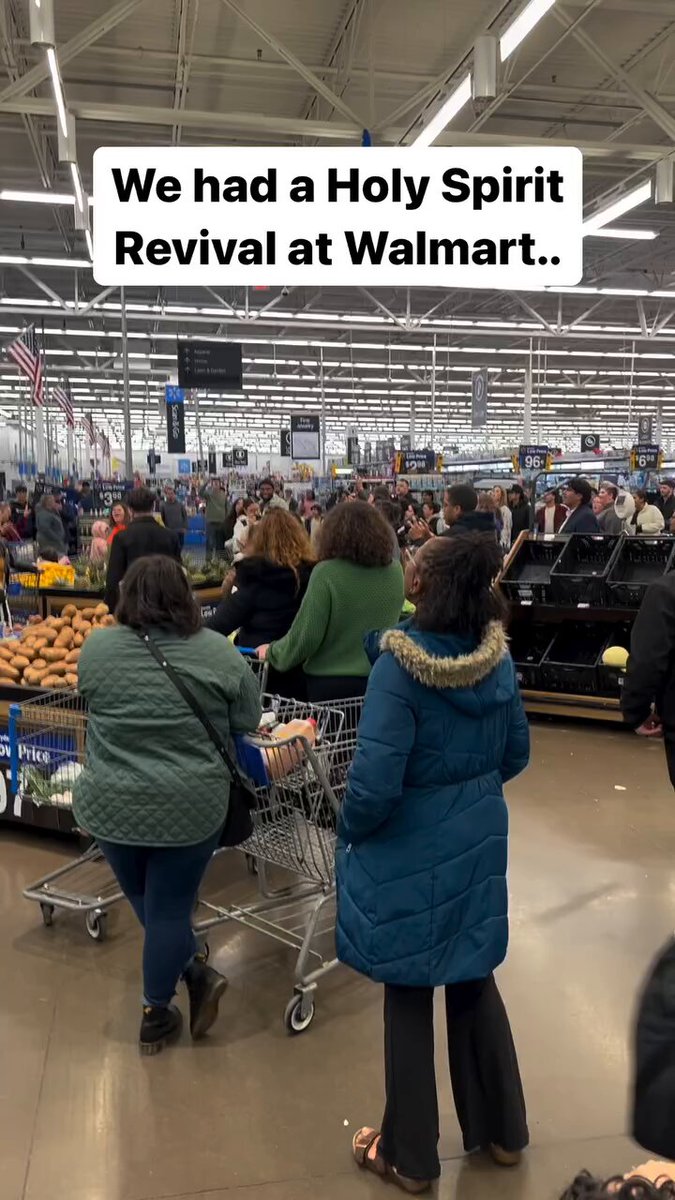 In the USA worship broke out in Walmart of all places. Hallelujah.