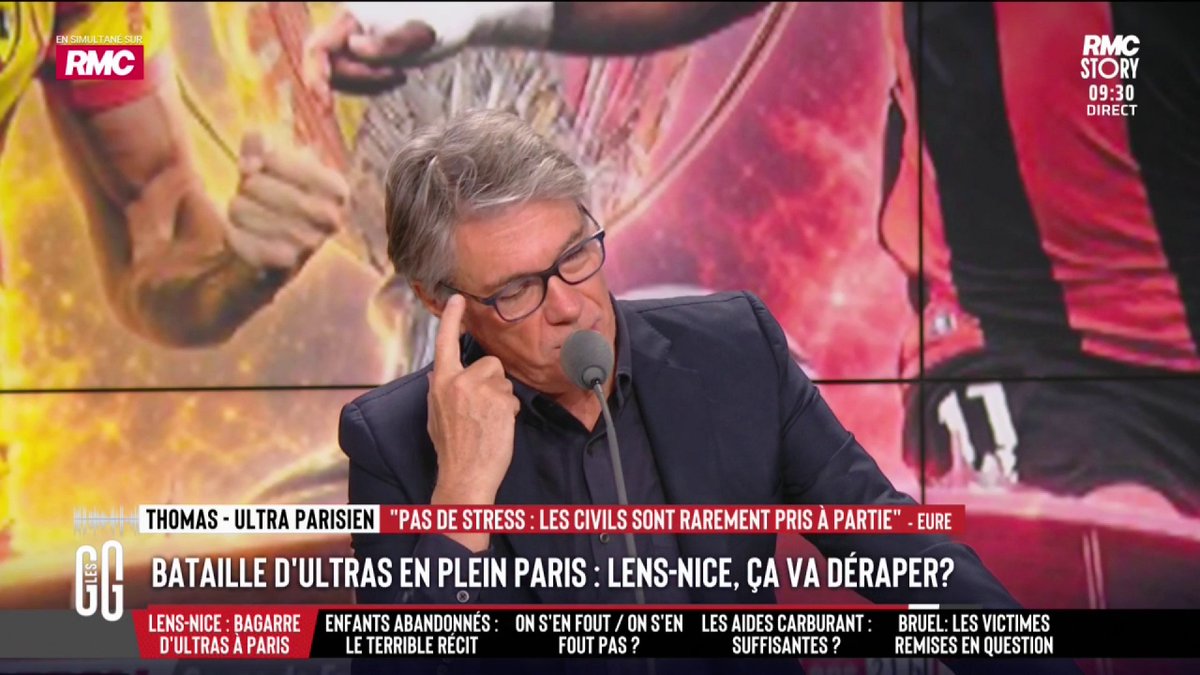 🚨 "La France entière veut qu'on perde ce soir !" 🤣 L'ironie d'Alain Marschall : "On rassure les Lensois, nous les Niçois, c'est pas grave. J'ai bien compris. On est les méchants, la France nous déteste. Nous, on est les mafieux, les fachos, la ville d'Éric Ciotti. On nous emm*rde ! C'est pour ça qu'on gagnera." #GGRMC