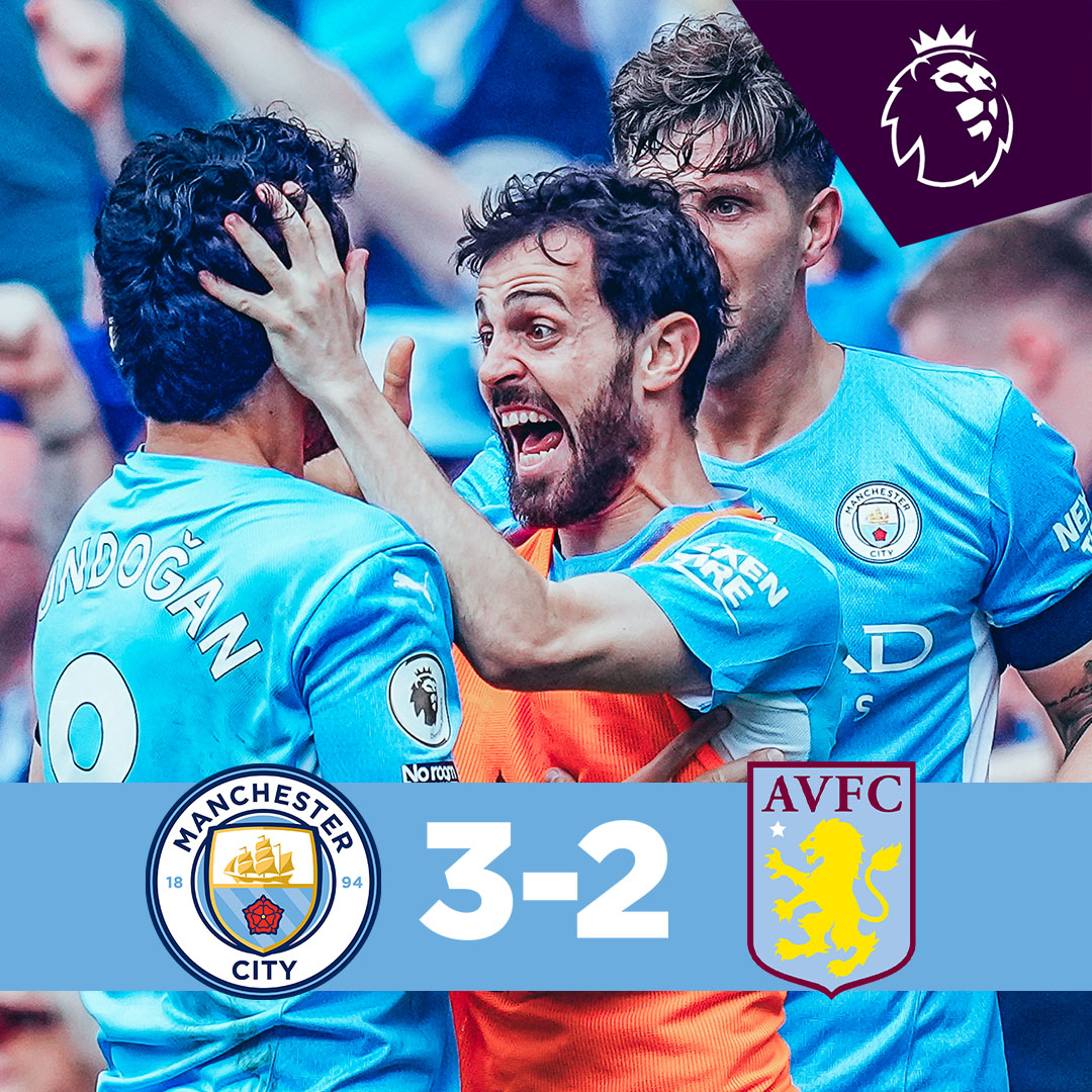 #OnThisDay: #ManCity 3-2 Aston Villa [2022] ⚽️ [76', 81'] Ilkay Gündogan ⚽️ [78'] Rodri - ⚽️ [37'] Matty Cash ⚽️ [69'] Philippe Coutinho