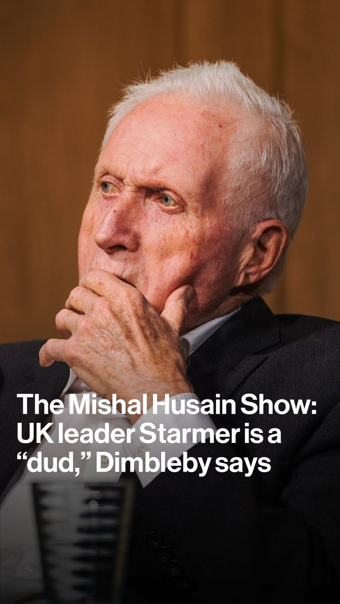 UK Prime Minister Keir Starmer is a "dud," veteran political journalist David Dimbleby tells Mishal Husain Listen at or watch the Mishal Husain Show at