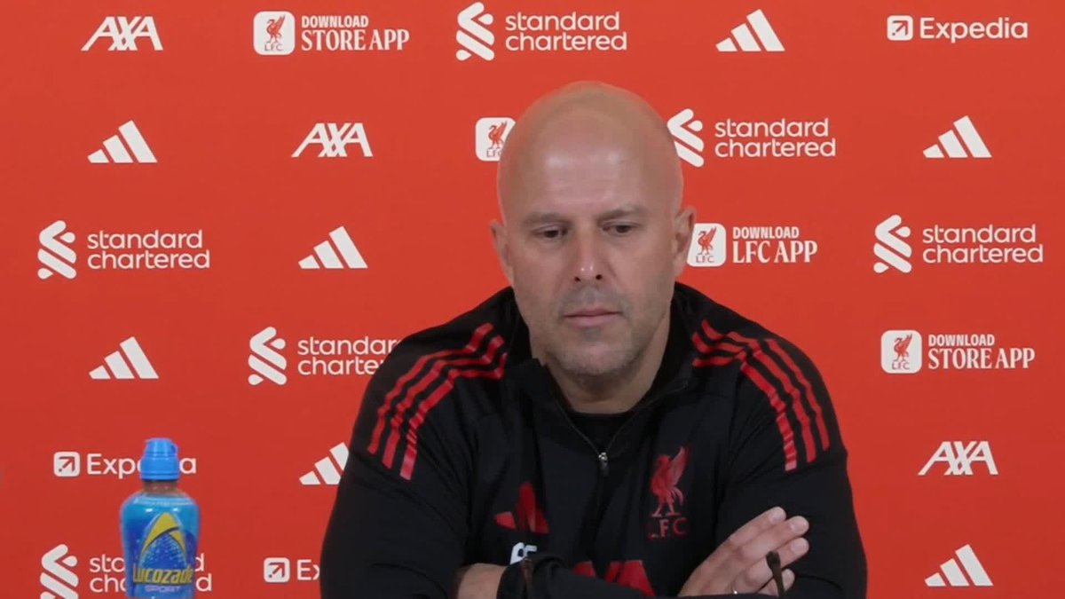 "Arsenal are a different champion to previous seasons, 40 per cent of their goals have come from set-pieces." Liverpool head coach Arne Slot discusses how football has "evolved" and credits Virgil van Dijk for playing every Premier League game for the club this season 🔴