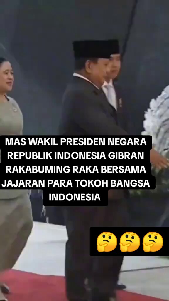 "DETIK-DETIK PENAMPAKAN AURA &amp; PESONA MAS WAPRES GIBRAN RAKABUMING RAKA DI ANTARA PARA TOKOH BANGSA!" #Ngik 🤔🤔🤔
