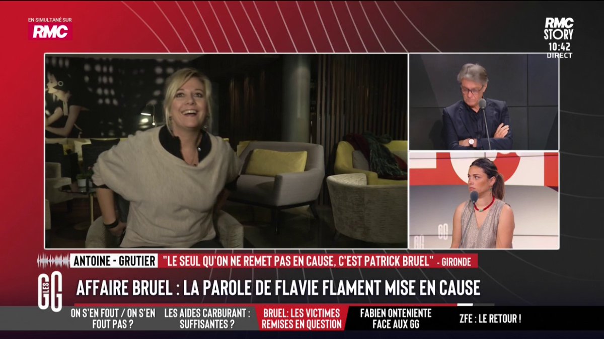 ❌ Affaire Bruel : la parole de Flavie Flament mise en cause. 📞 Antoine, grutier, au 3216 : "Pour l'instant, il est innocent. Mais si on remet en cause ce que dit la victime, on remet en cause ce que dit le bourreau. Ce qui me choque, c'est qu'il avait 32 et elle 16 ans" #GGRMC