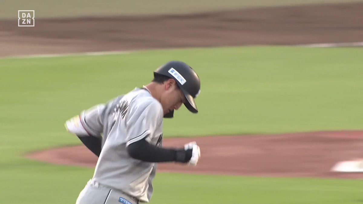 粘った末に9球目を叩いた 西川史礁が先制ホームラン これで7試合連続ヒット ⚾️楽天×ロッテ #chibalotte #だったらDAZN