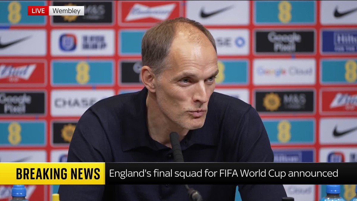 "A bit of a surprise to us." England's Head Coach Thomas Tuchel speaks about Ivan Toney's inclusion in England's World Cup squad He adds: "He is a natural finisher."