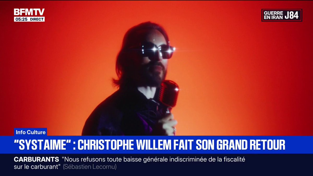 Algorithmes, réseaux sociaux, likes: Christophe Willem lutte contre le "Systaime" dans son nouveau single