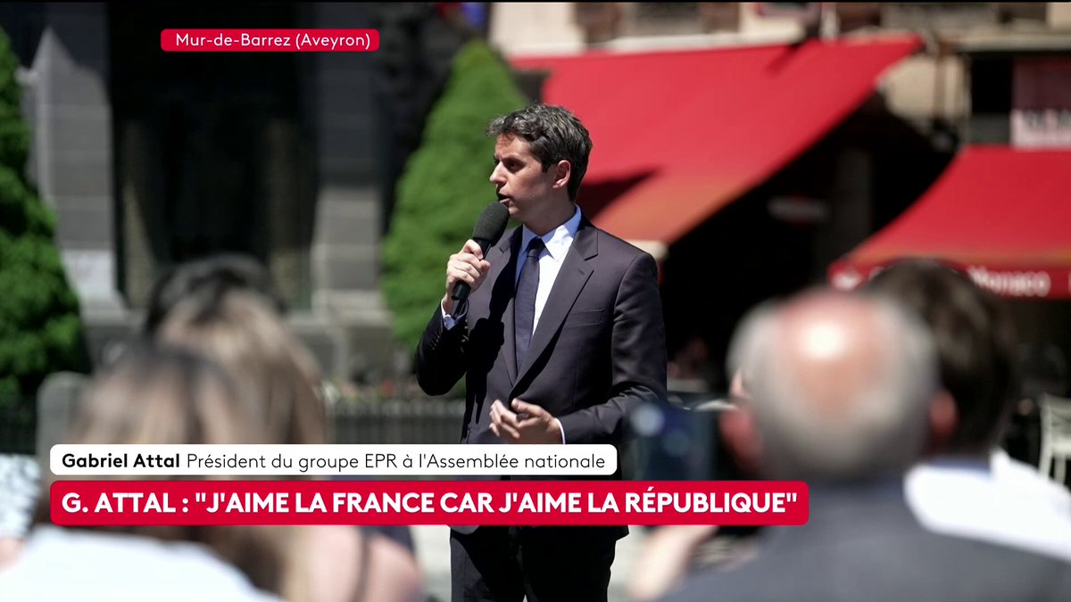 🔴 "J'ai une ambition : l'ambition de nous faire renouer avec la promesse de l'élévation", défend Gabriel Attal qui se déclare candidat à l'élection présidentielle 2027 #canal16