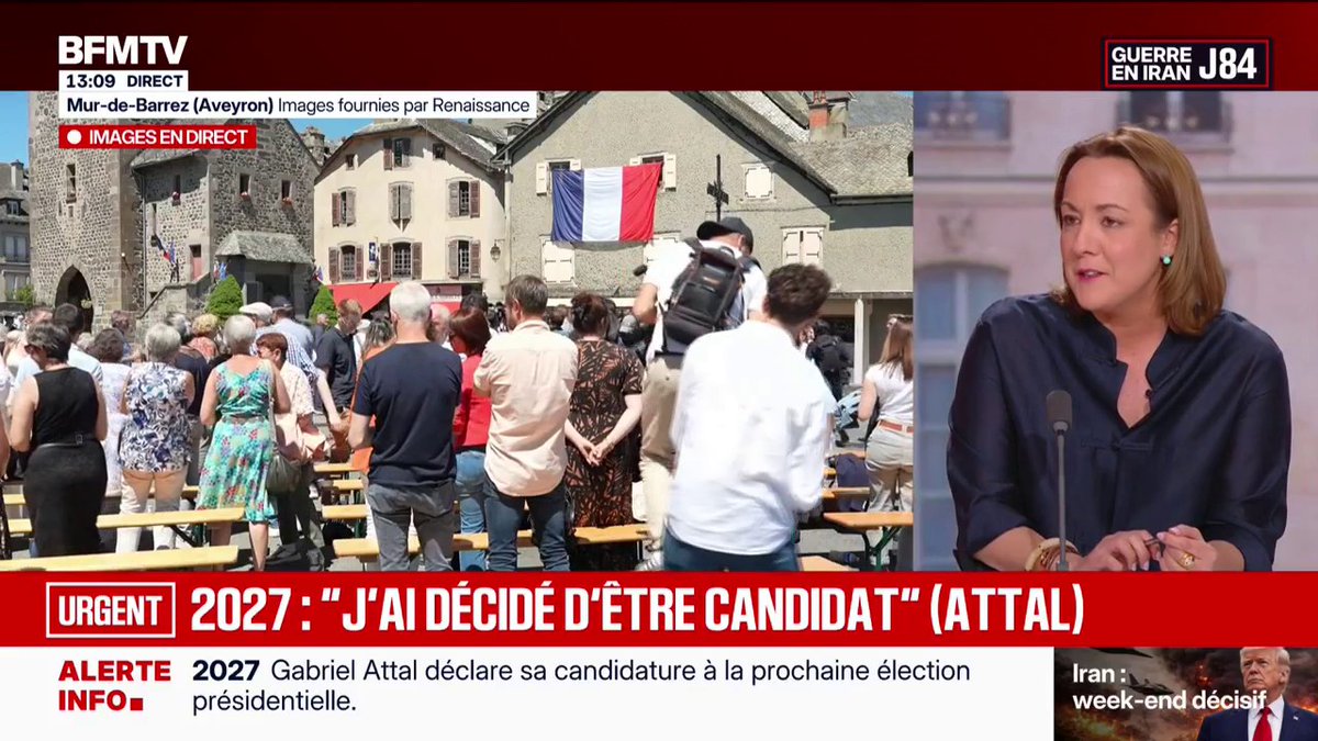 Gabriel Attal candidat: "une volonté de renouer avec les territoires", analyse Marie Chantrait, la cheffe du service politique de BFMTV