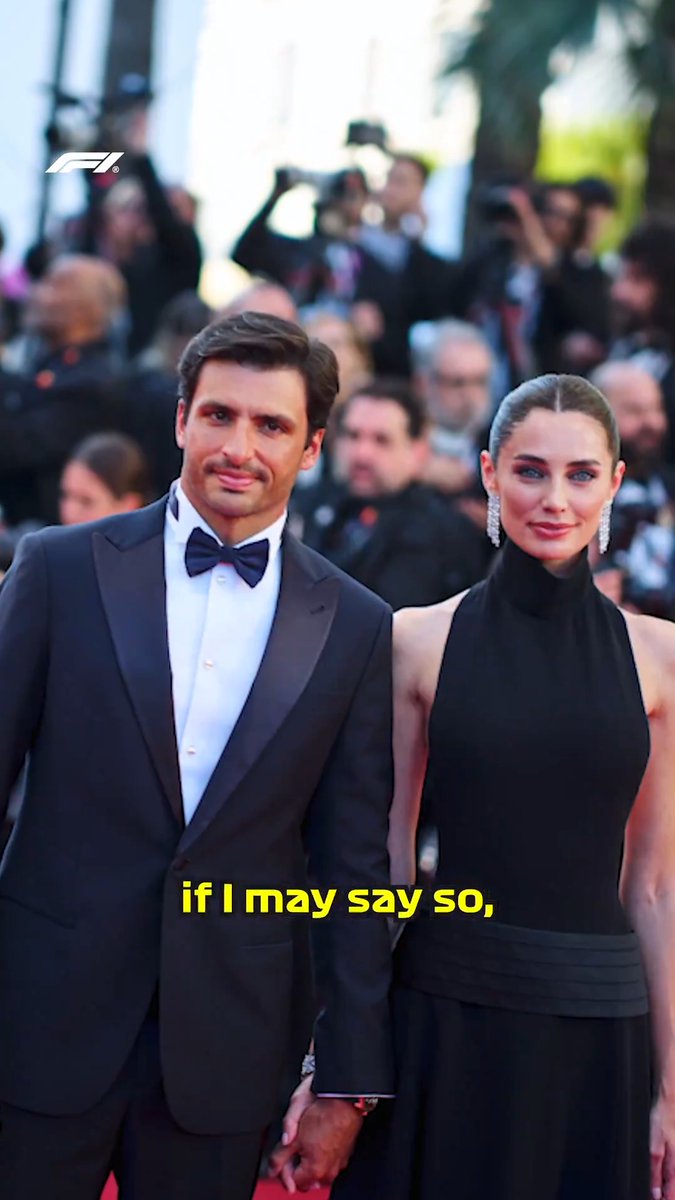 Looking rather dashing at the Cannes Film Festival, Carlos! 😮‍💨✨ #F1 #CanadianGP