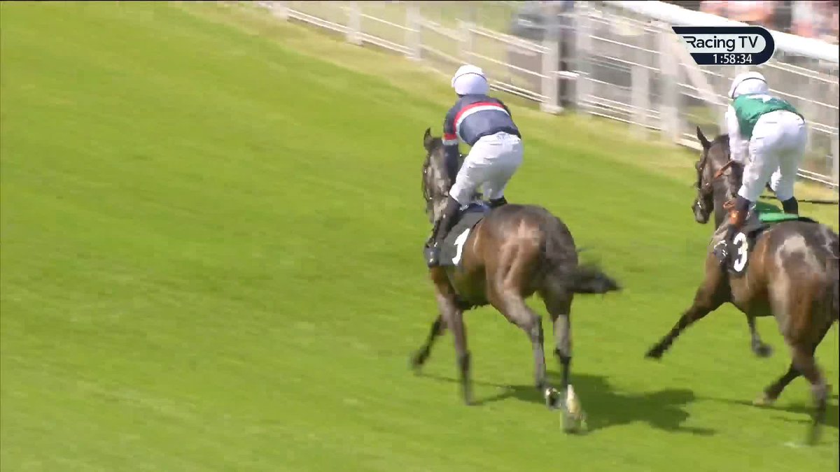 Royal Ascot next? Night In Vegas (Lucky Vega) remains unbeaten and in style in the £30,00 Soil Association 80th Anniversary Conditions Stakes for Eve Johnson Houghton Goodwood Racecourse