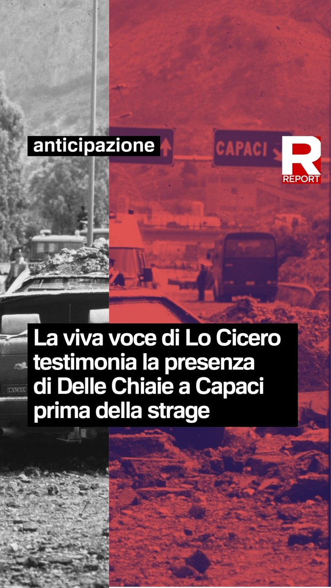 La viva voce di Lo Cicero testimonia la presenza di Delle Chiaie a Capaci prima della strage. L'audio dell’interrogatorio del magistrato Gianfranco Donadio. Ne parliamo domenica dalle 20.30 su #Rai3