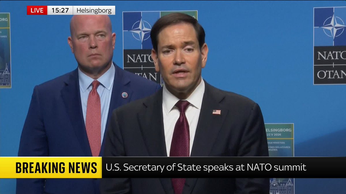'I understand that NATO is valuable to Europe - but it also has to be valuable to the U.S.' U.S. Secretary of State Marco Rubio, speaks about the United States' contribution to NATO and the organisation's value to the U.S. 📺 Sky 501 and YouTube