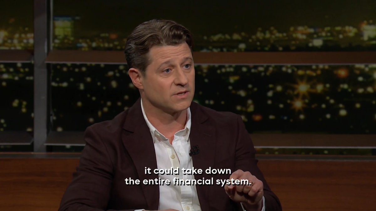 All money is made up. So what's the difference between cryptocurrency and the U.S. dollar? Watch Ben McKenzie get real about made up money with Bill Maher on #RealTime HBO Max.