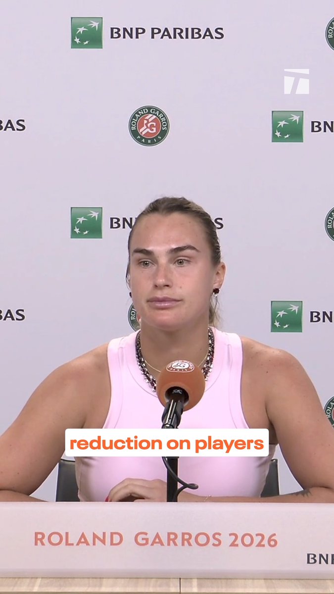 Aryna on the player media protest 🎤