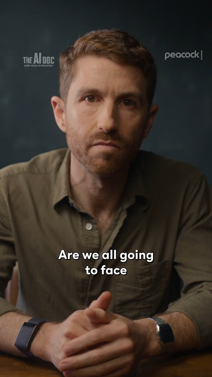 It's not over yet. #TheAIDoc: Or How I Became an Apocaloptimist is streaming on Peacock.