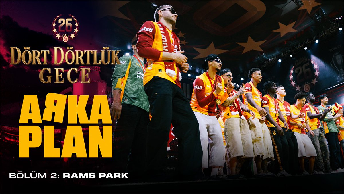 Her sene sensin Ş4MPİYON! 🏆 Dört Dörtlük Gece #ArkaPlan Bölüm 2: RAMS Park, Galatasaray YouTube Sarı-Kırmızı Paket ve GSPlus Premium üyelerine öncelikli olarak YAYINDA! ✅ 📺 İzlemek için 👇